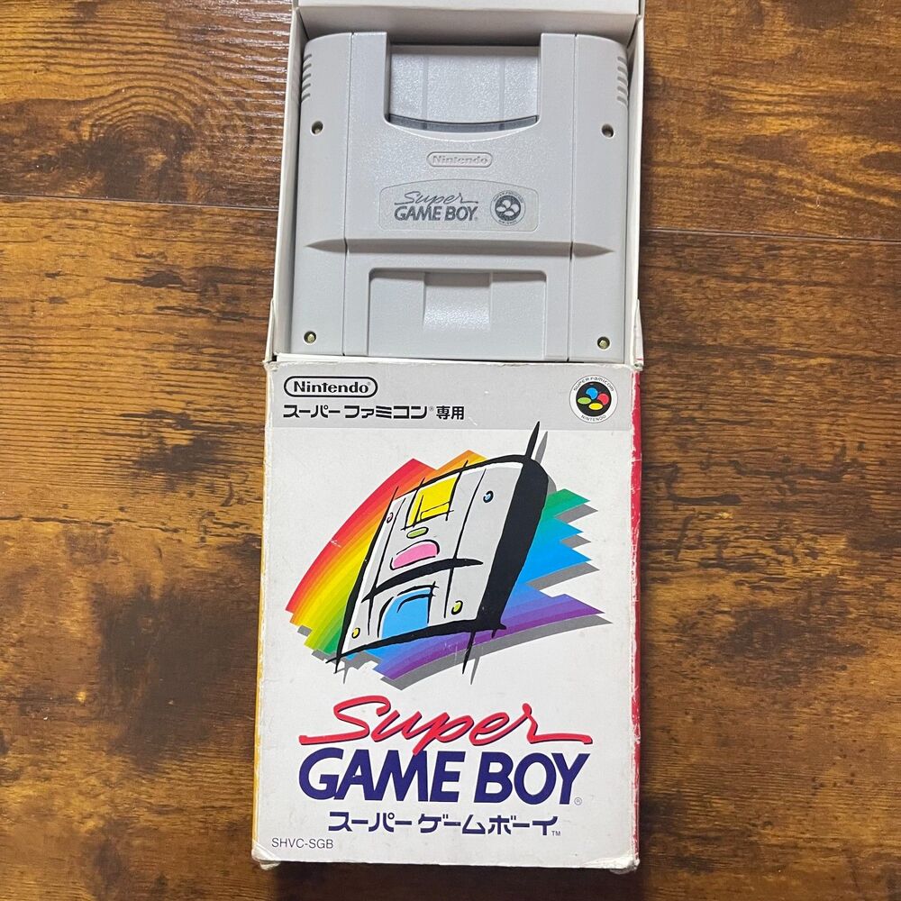 Nintendo Super Game Boy (SHVC-SGB) Famicom Adapter w/ Original Box Japan Import